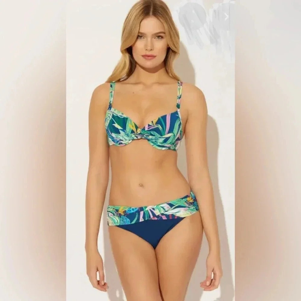 Bleu Rod Beattie Bikini Top Size 34DD and Bottom Size 8